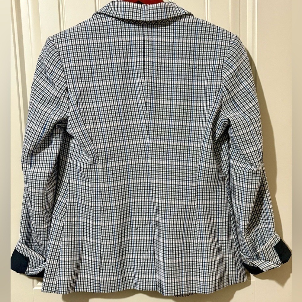 a new day Blue/Black/White Single Button Blazer - Picture 7 of 11